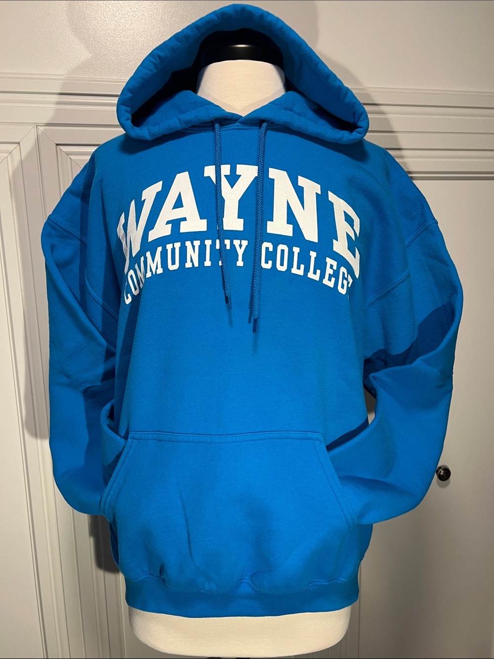 Men’s BLUE Heavy Blend Pullover Sweatshirt-Gildan Brand-Wayne Community College